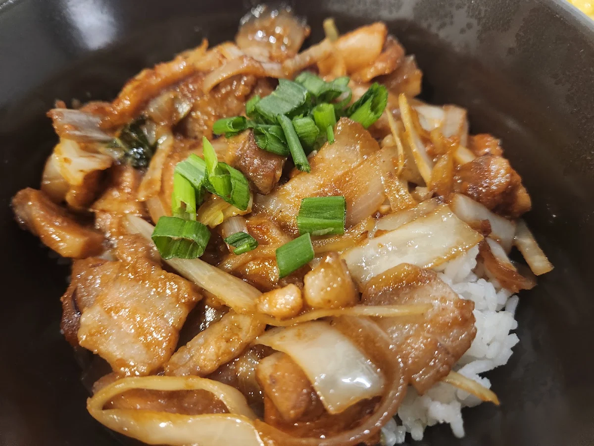 rice bowl - 간장 제육 덮밥 jeyouk deop-bap soy kalki sauce