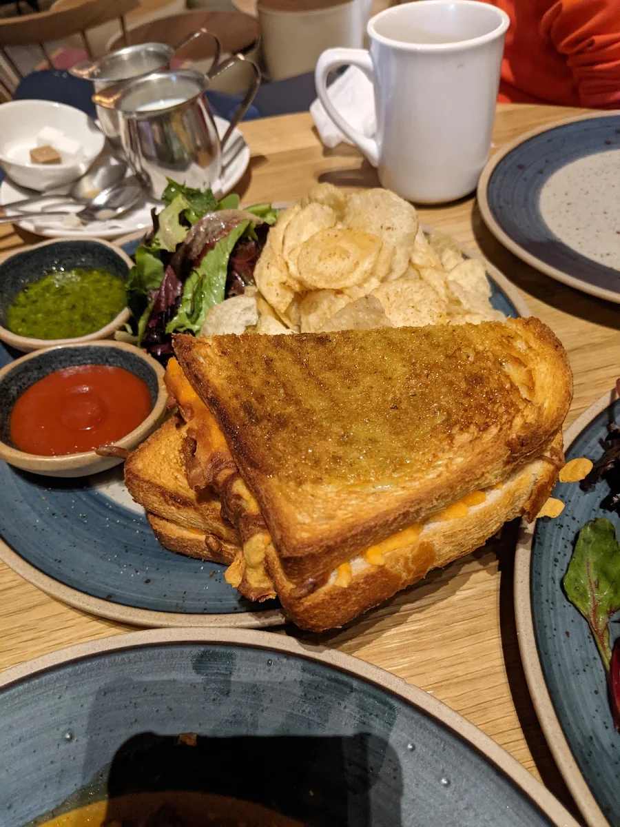 Black Truffles with Cheese Sandwich