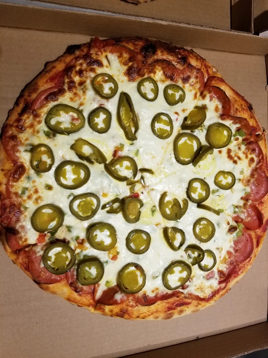 Combination Pizza with Jalapeno