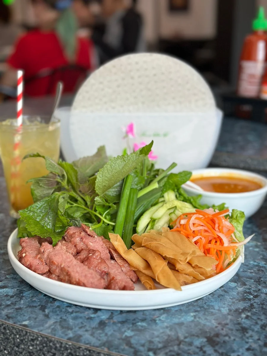 Charbroiled Pork and Spring Roll Rice Vermicelli