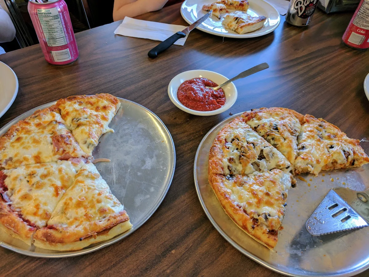 Cheese Pizza and Sausage Pizza