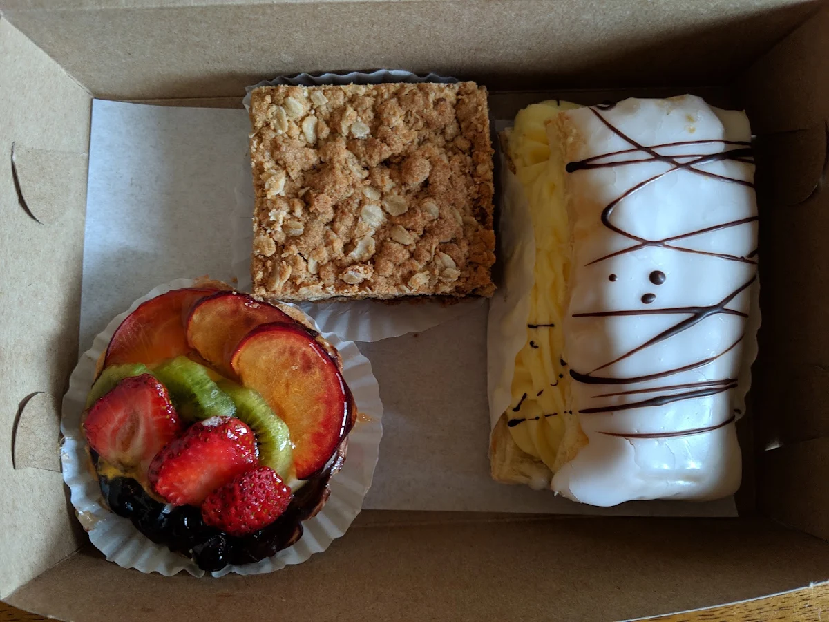 Fruit Tart Date Square Custard Pie
