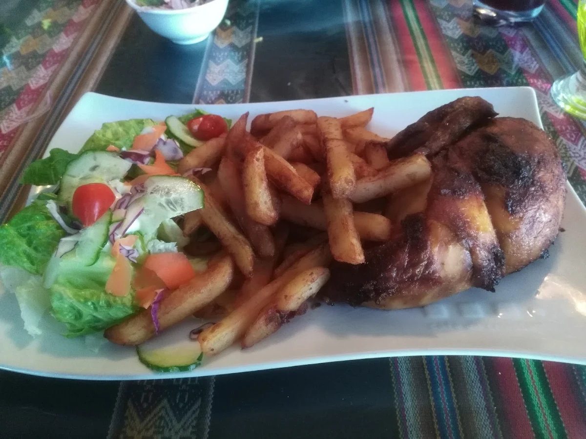 Pollo Al Horno Con Papas Fritas