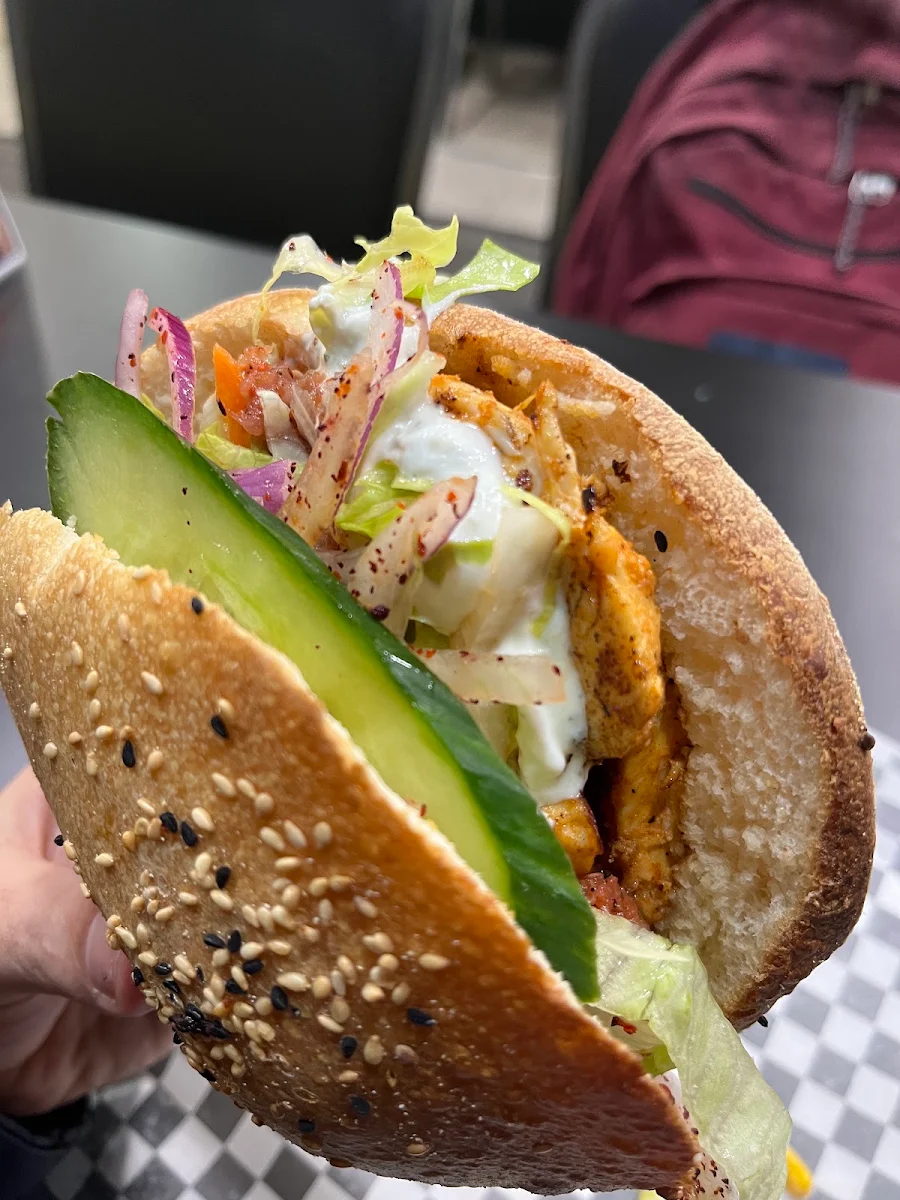 Chicken Skewer Sandwiches