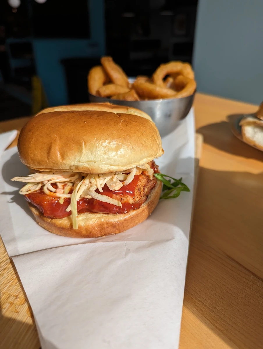 Korean BBQ Fried Chicken Sandwich