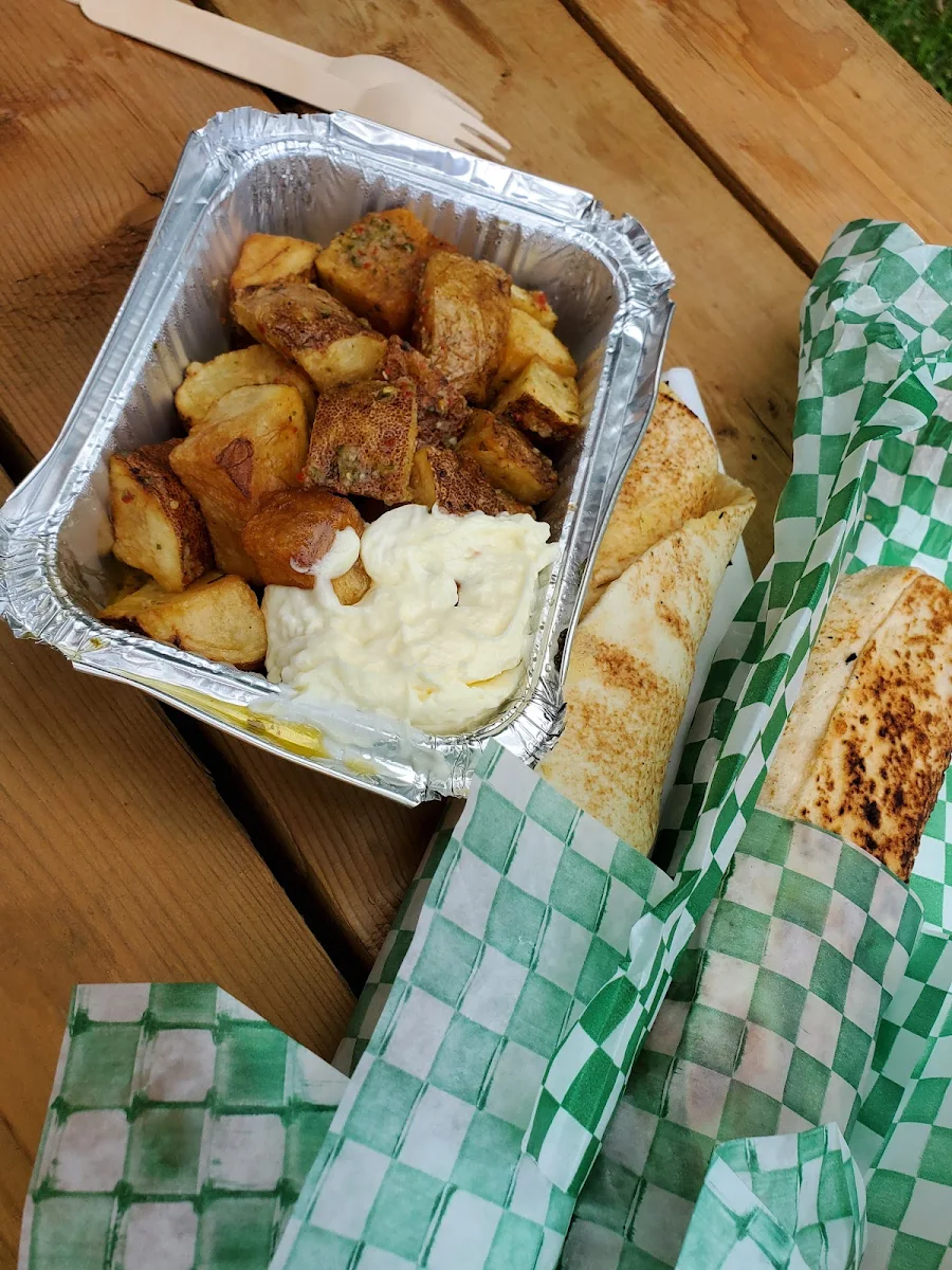 Chicken Shawarma Beef Kofta and House Patatas