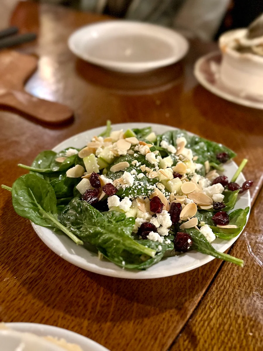 Cranberry Goat Cheese Spinach Salad
