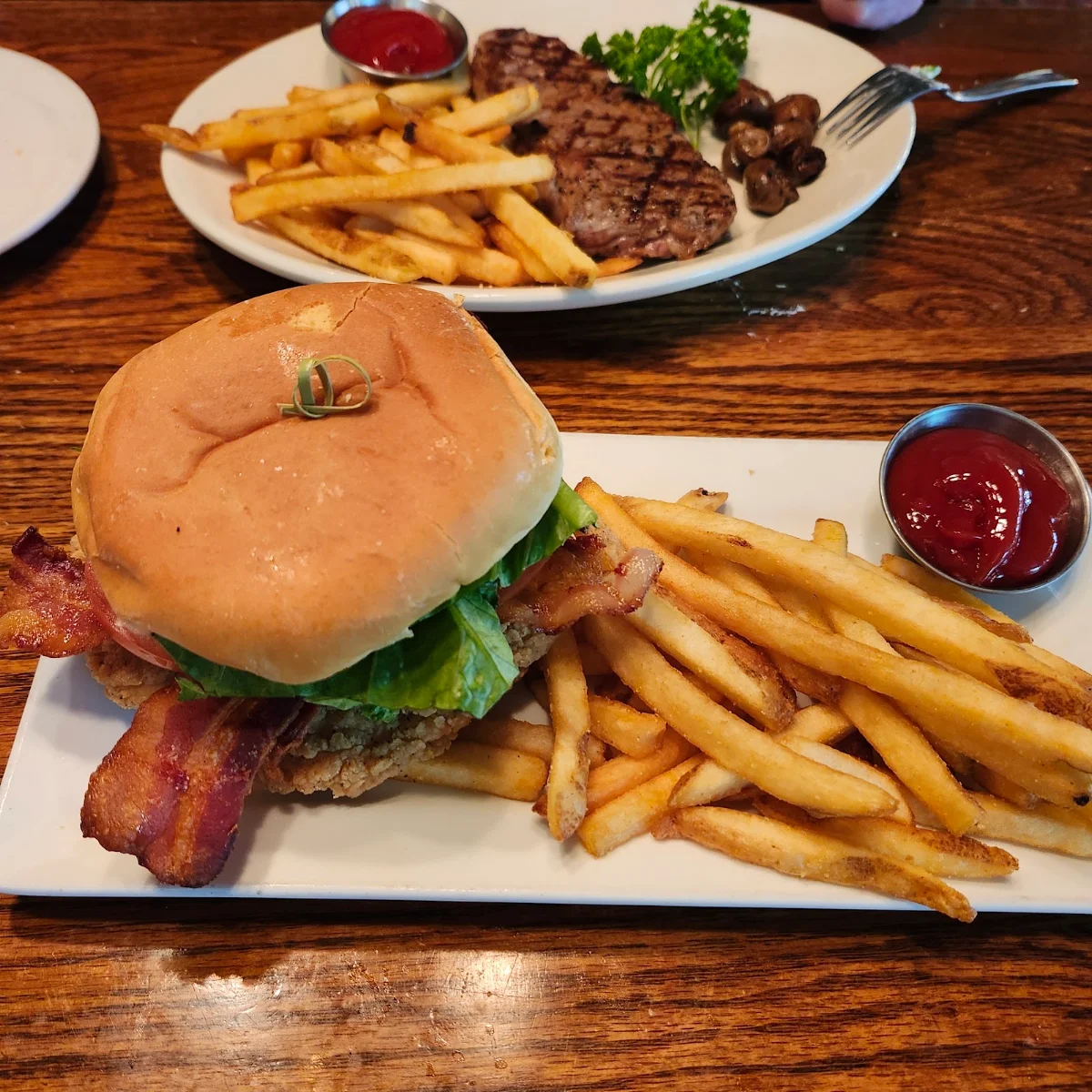 New York Steak Sandwich and Fries