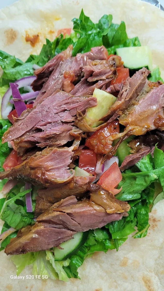 Pulled Lamb Shank Wrap