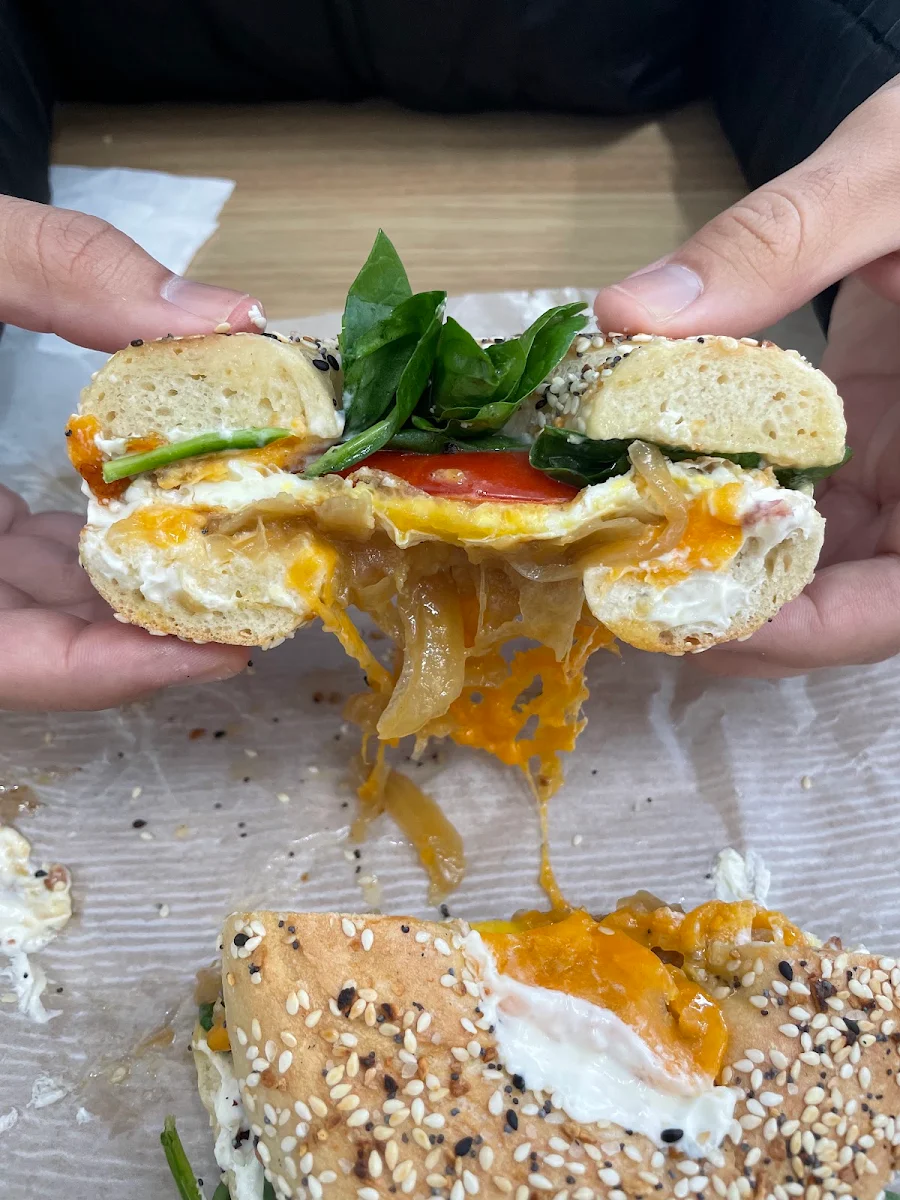 The Wake N Bagel Sandwich