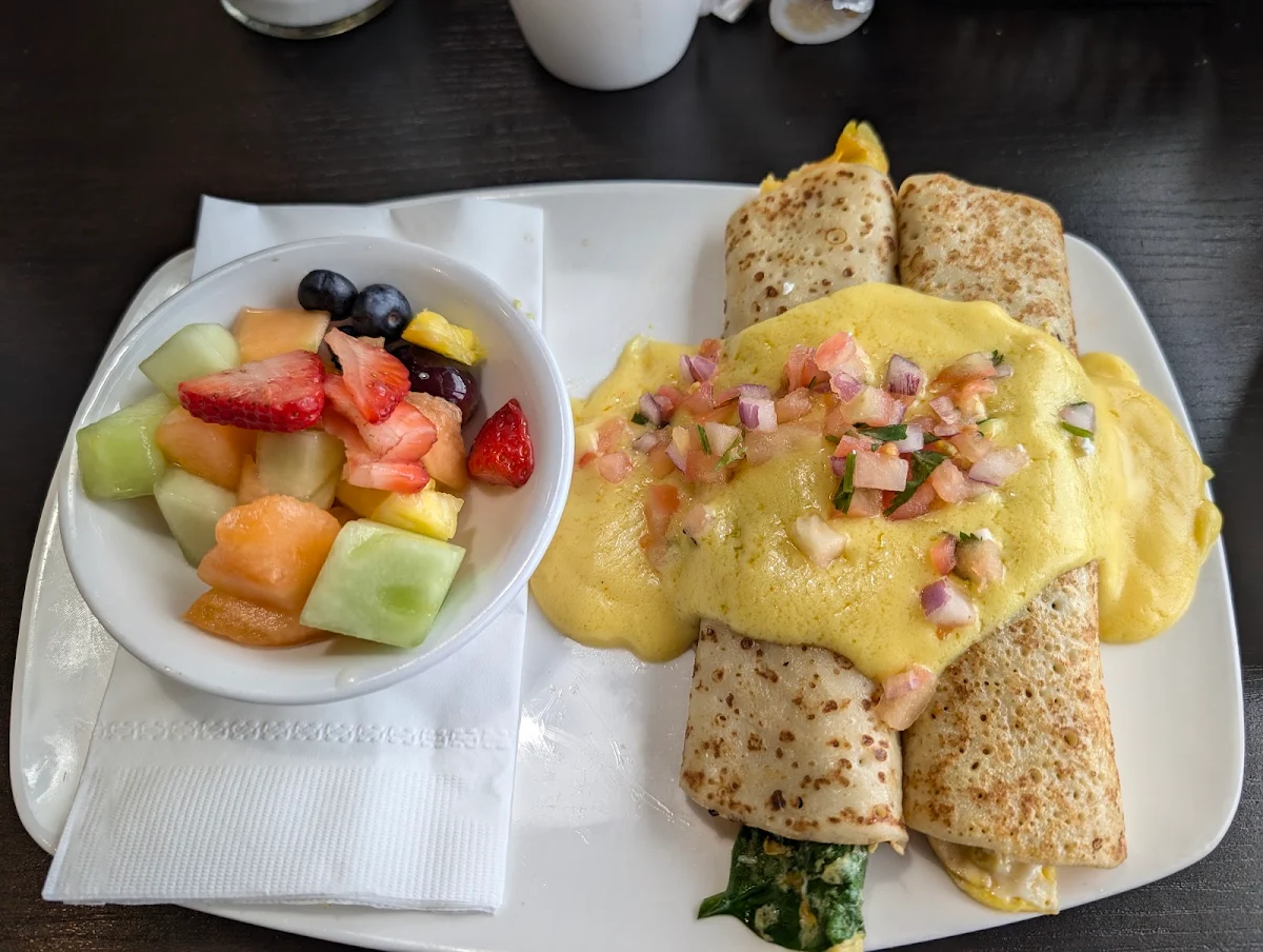 Spinach Florentine Crepes