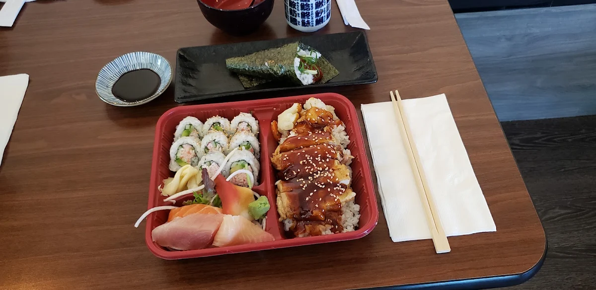 Bento Sashimi and Teriyaki Chicken