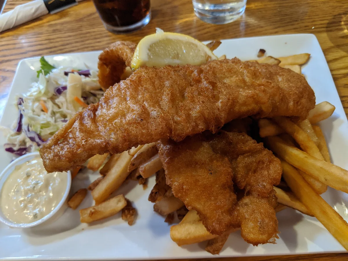 Halibut & Chips, Barley Mill Brew Pub