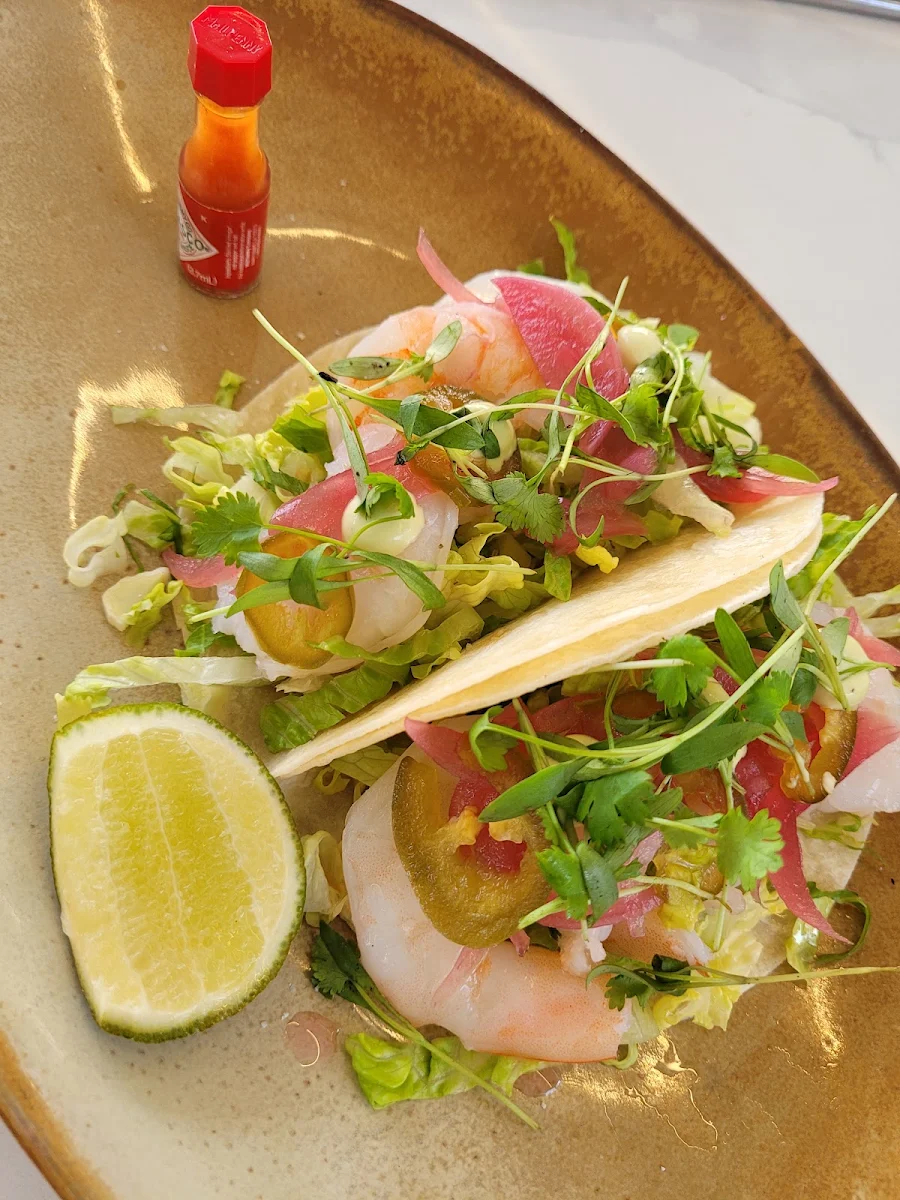 Poached Shrimp Tacos