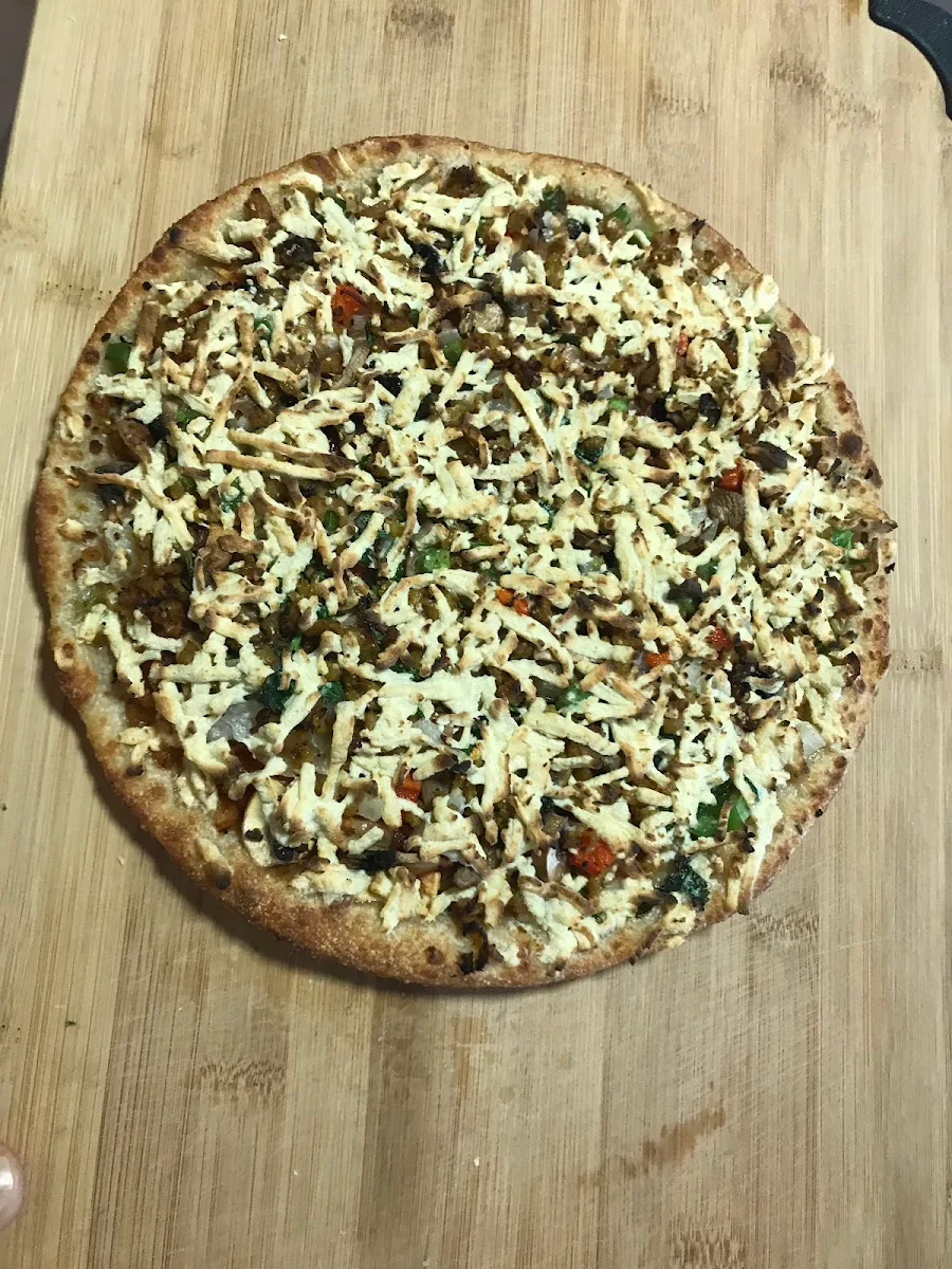 Indian Style Vegan Pizza Daiya Cheese