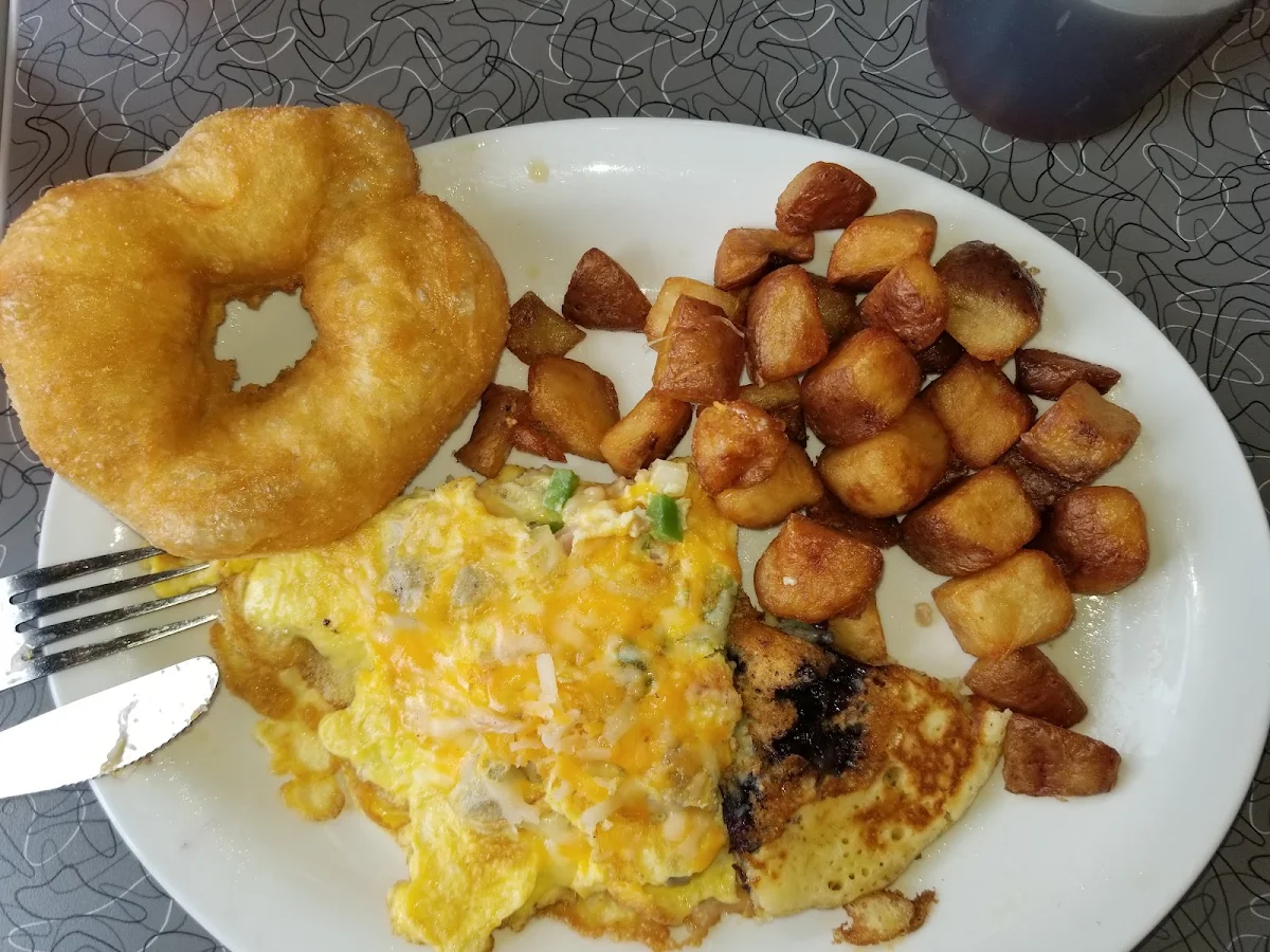 Meat Lovers Omelette with a Touton