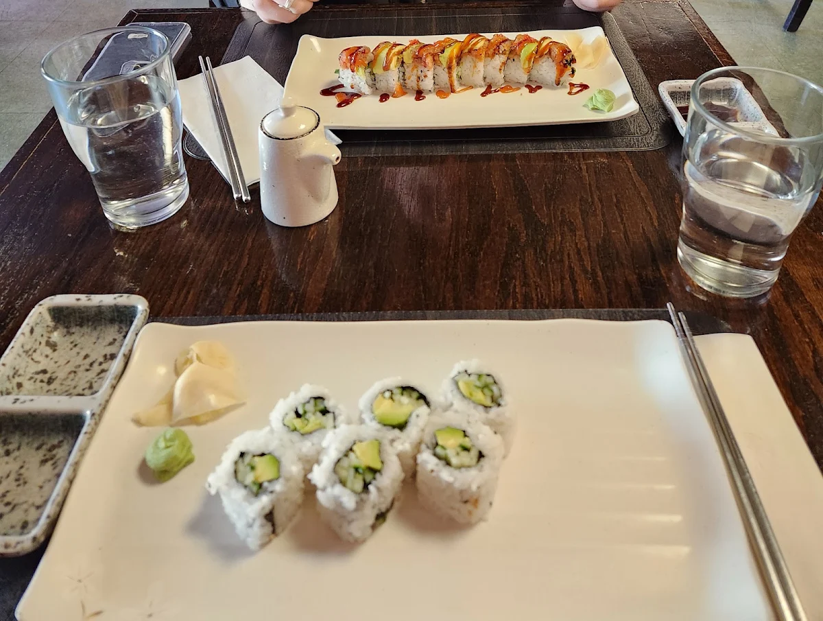 Red Dragon Roll Avocado Cucumber Roll