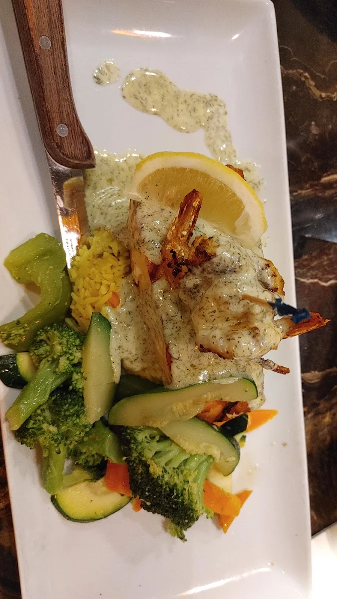 Grilled Salmon and Shrimp