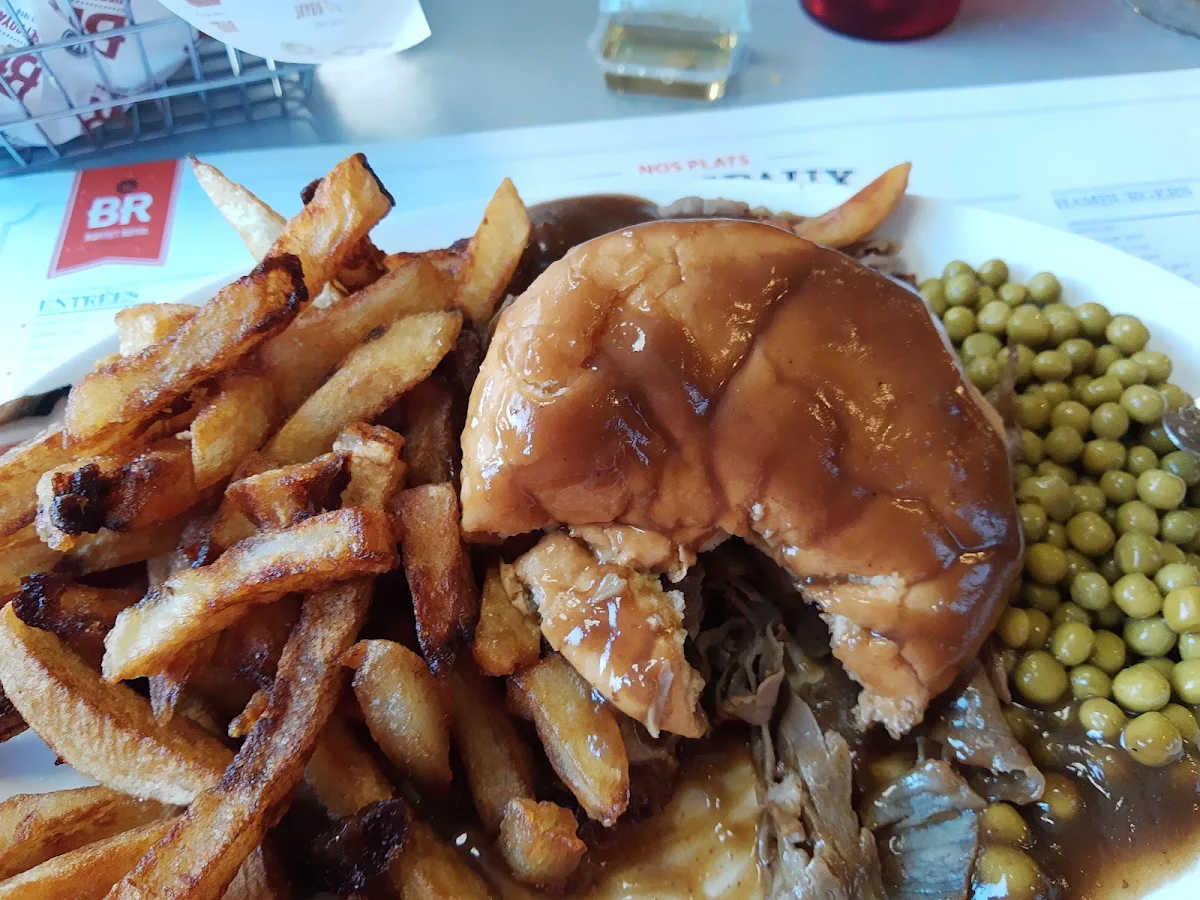 Hot Hamburger Steak and Fries