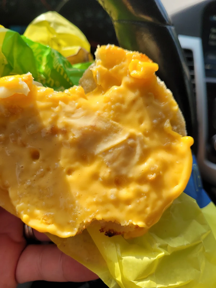 Egg Mcmuffin with Bacon and Cheese and Food Wrapper