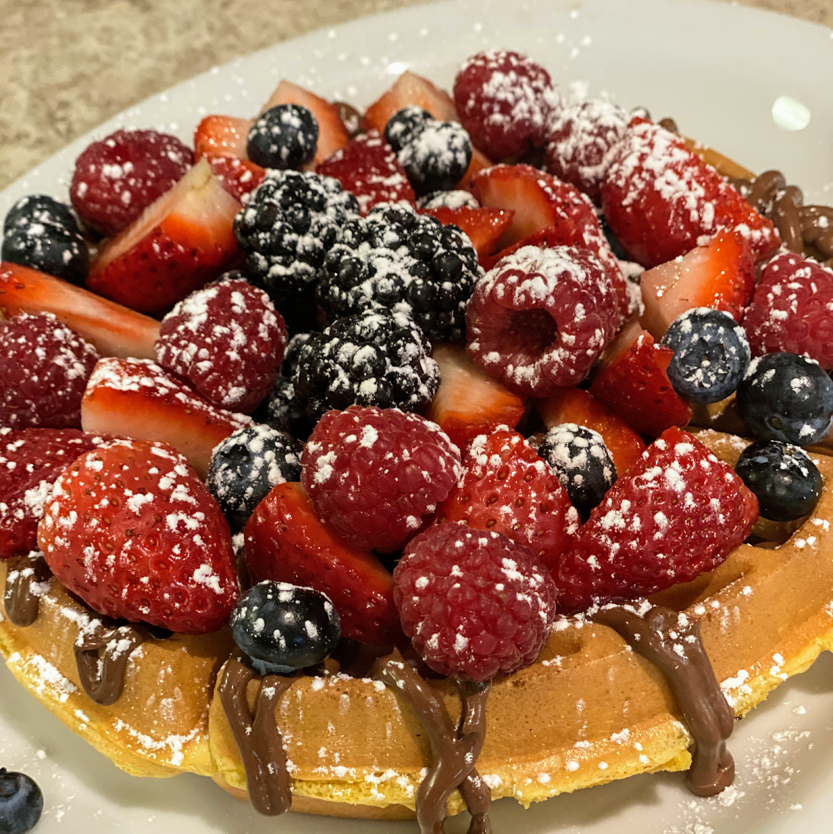 Fresh Fruit Waffle