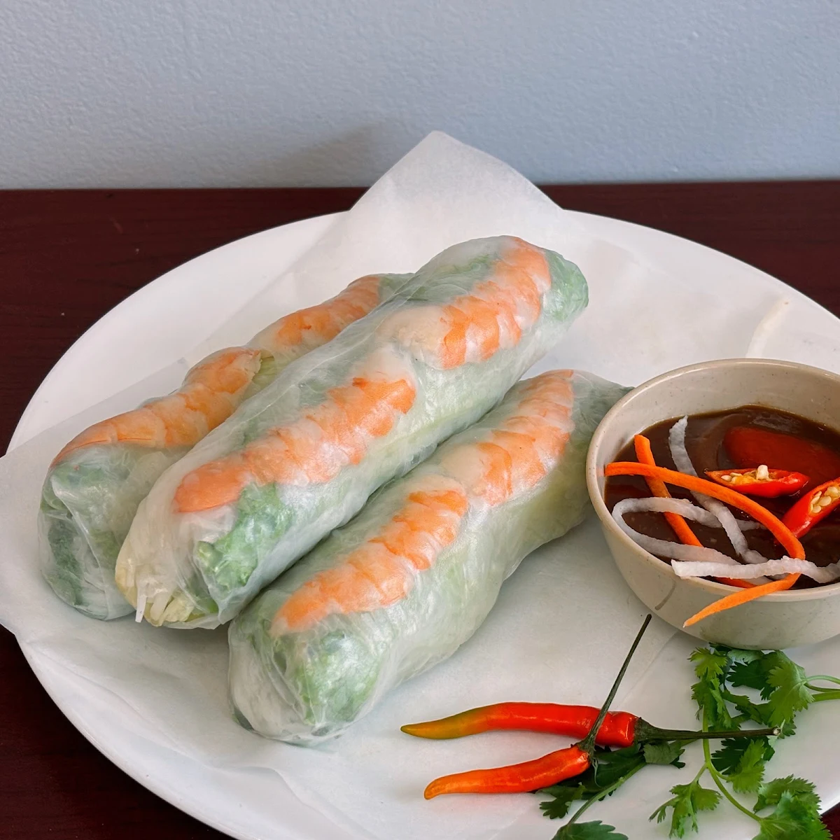 Rouleaux de Printemps Aux Crevettes Shrimp Spring Rolls
