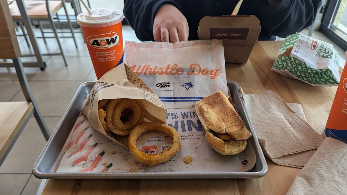 Hot Dog and Onions Rings