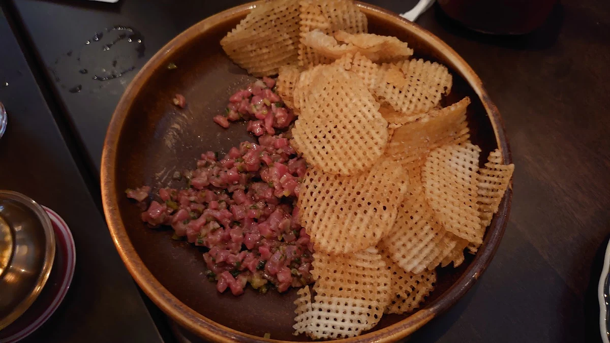 Classic Beef Tartare with Pommes Gaufrettes