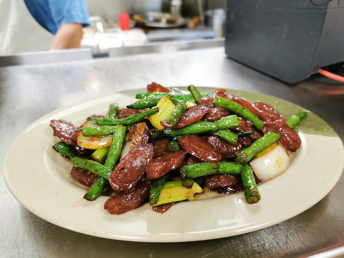 Green Beans and Chinese Sausage