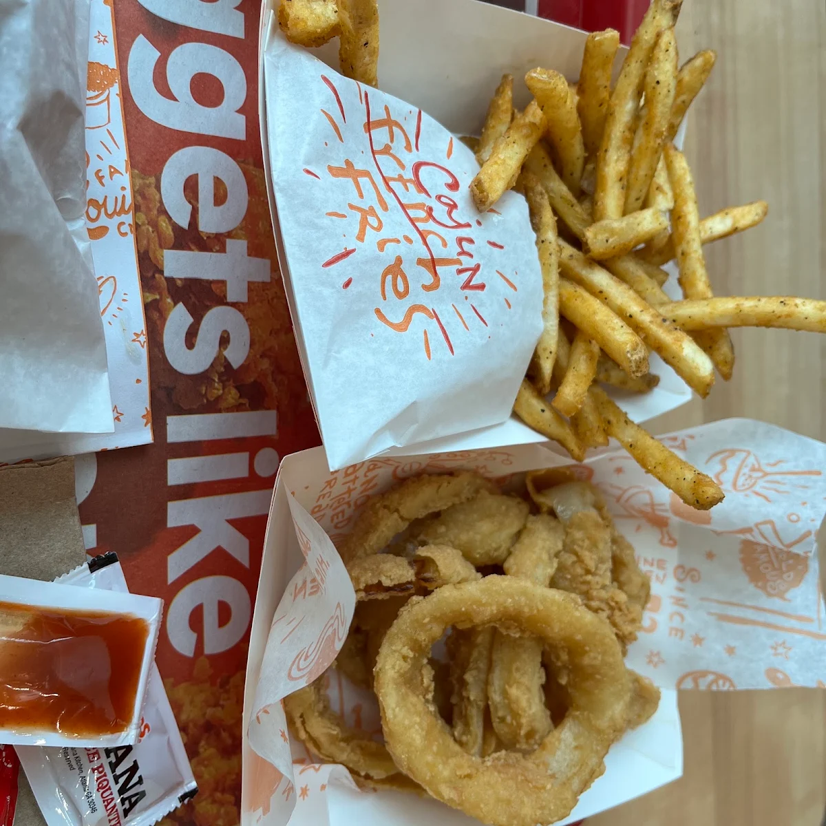 Onion Rings and French Fries