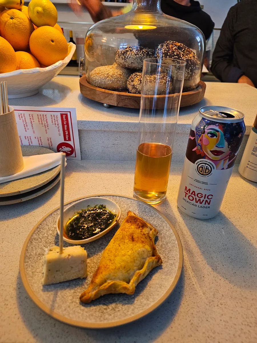 Empanda Witn a Mexican Lager Magic Town