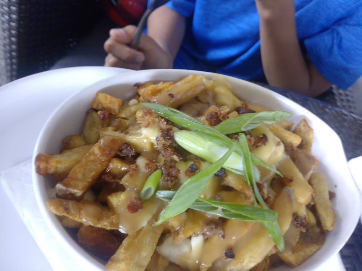 Poutine, Pajo's Fish & Chips at Steveston Wharf