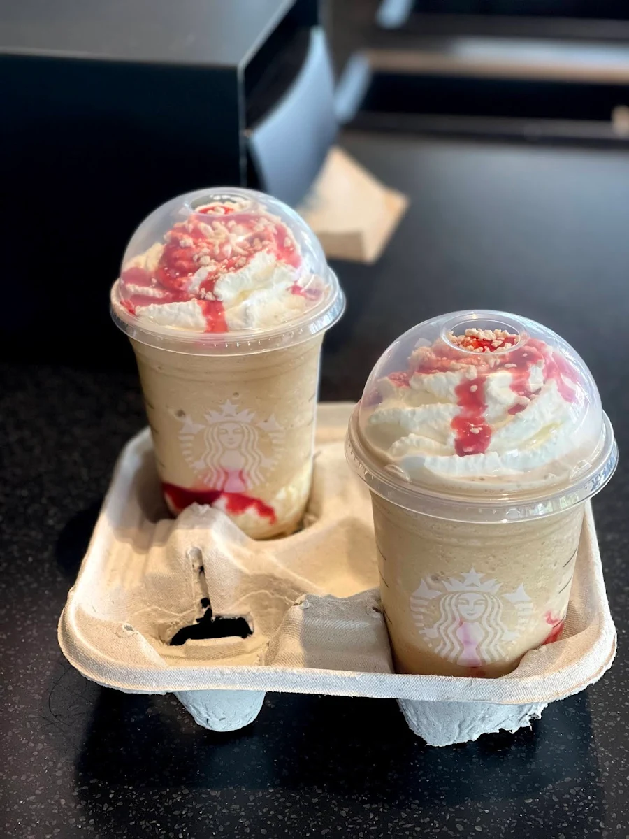 Strawberry Funnel Cake Frappuccino