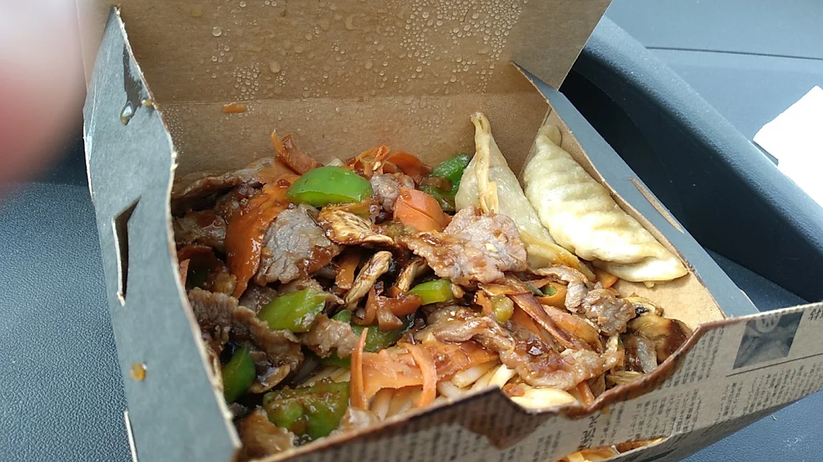 Ginger Beef on Noodles
