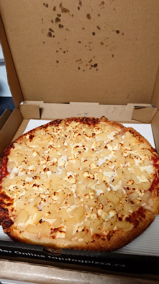 Hawaiian Pizza Triple Pineapple with Feta Cheese
