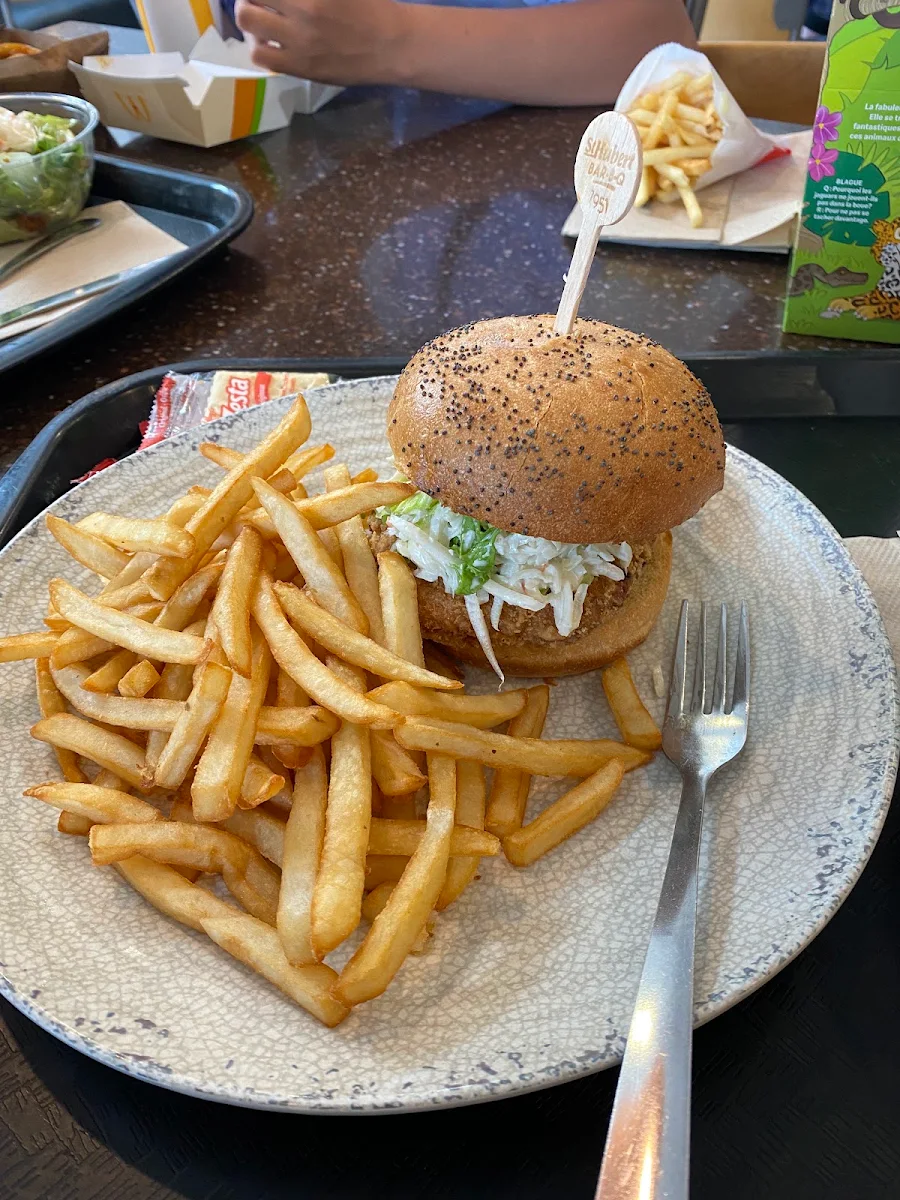 St Hubert Burger and Fries
