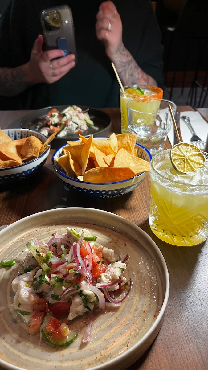 Ceviche and Fish Tacos