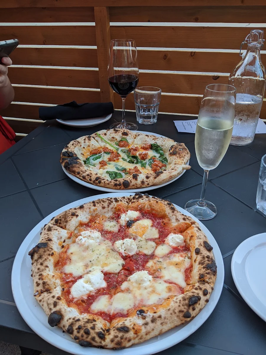 Nduja and Margherita Pizza