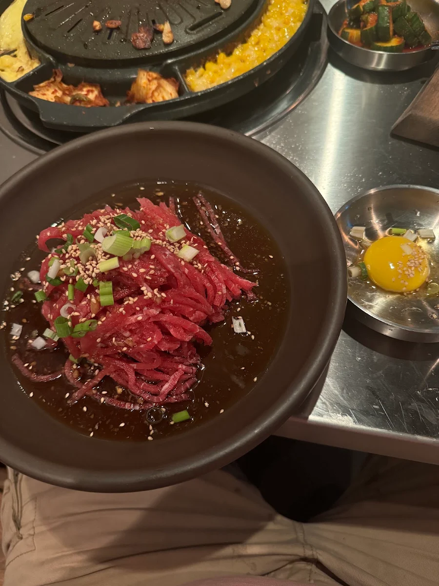 Beef Tartare with Egg Yolk