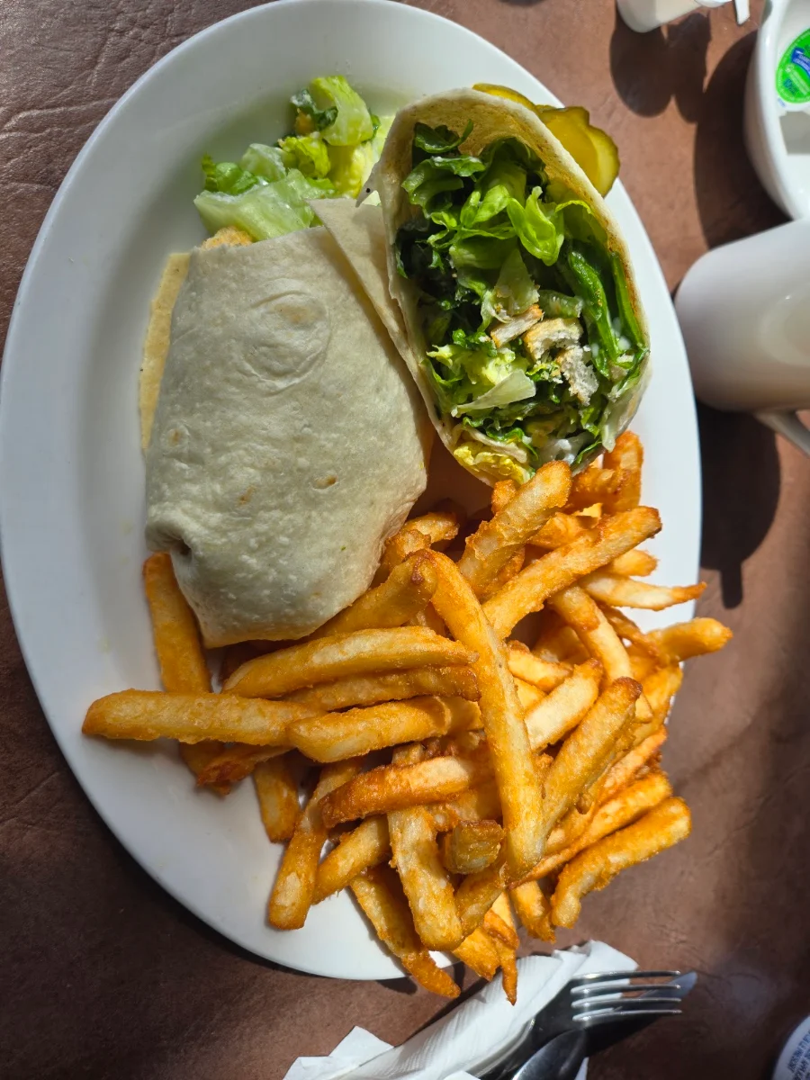 Caesar Salad Wrap w Fries