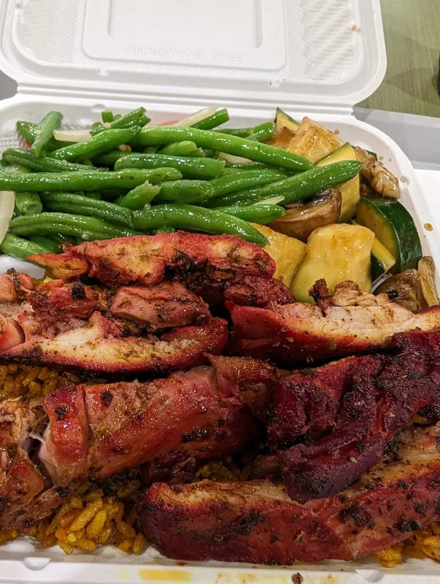 Bourbon Chicken with Rice
