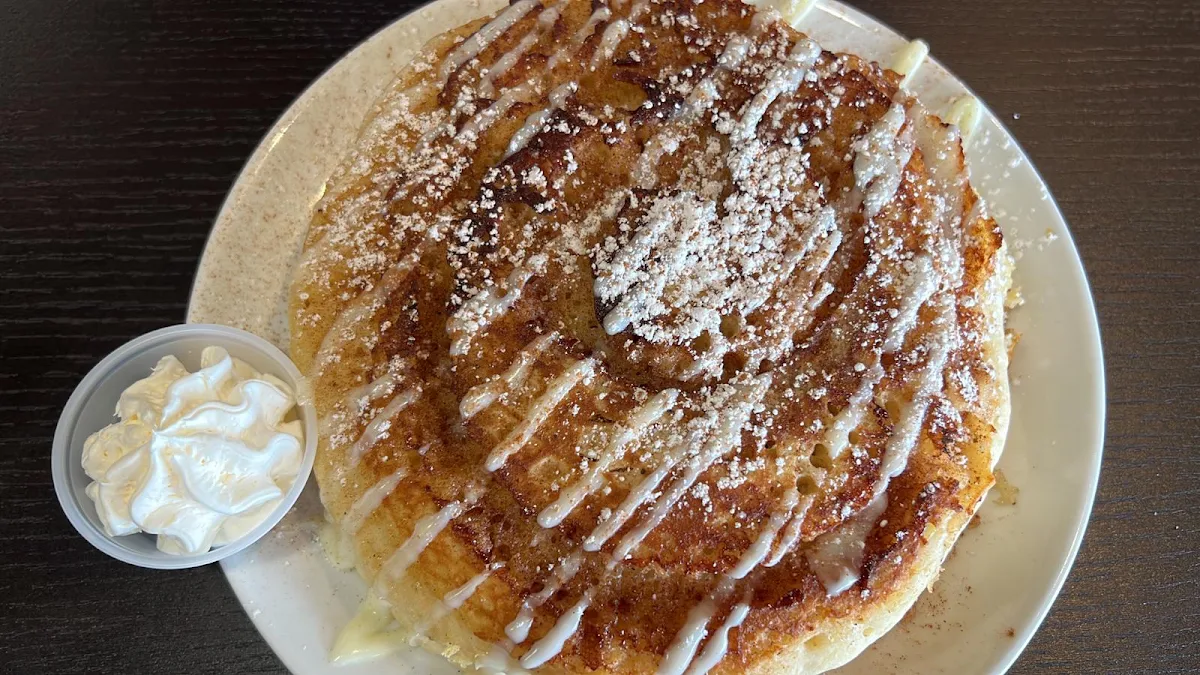 Cinnamon Bun Pancakes