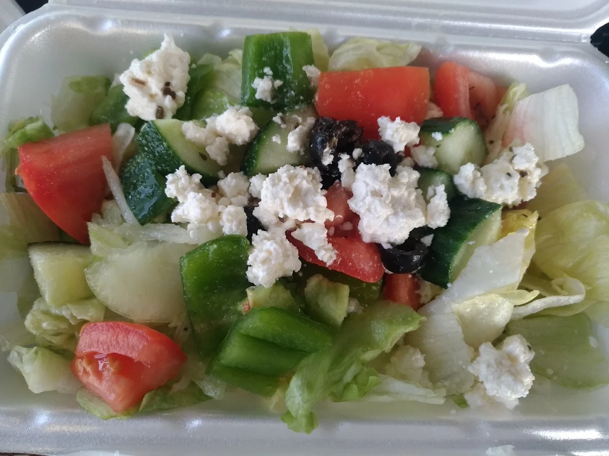 Greek Salad w Shawarma Platter