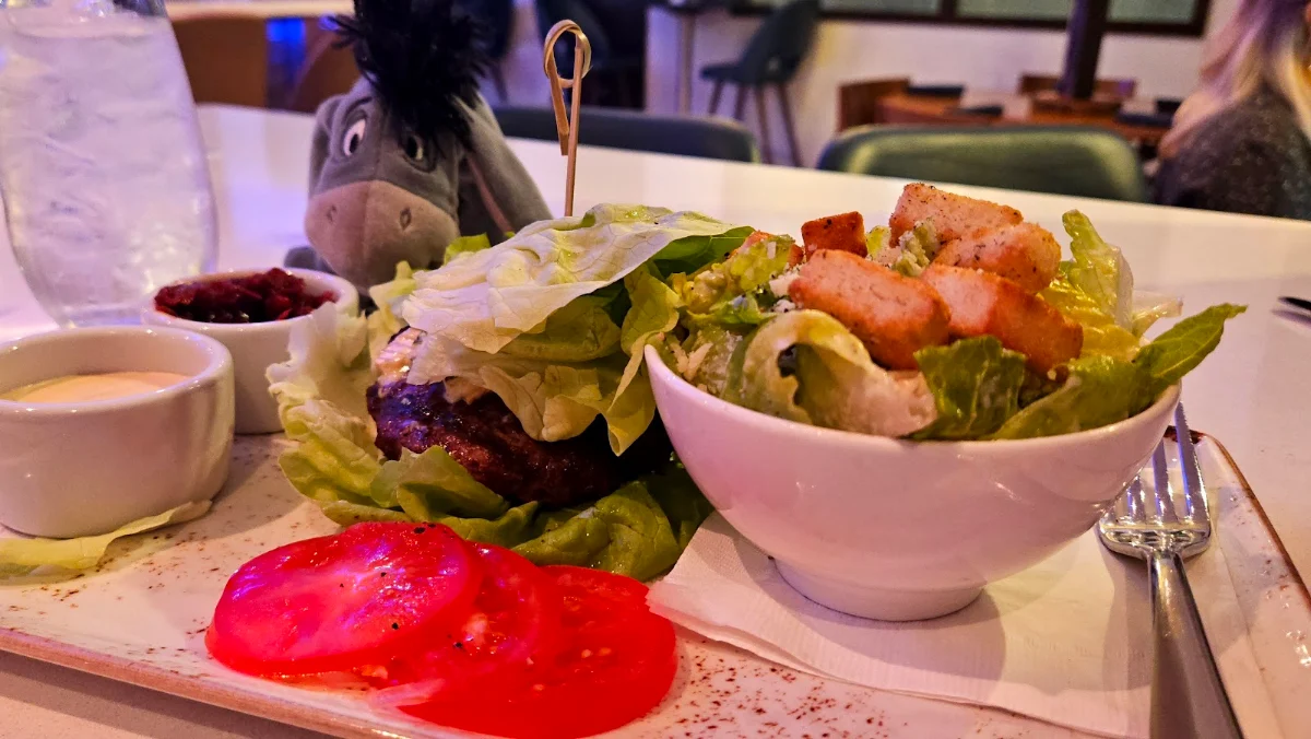 Lamb Burger as Lettuce Wrap