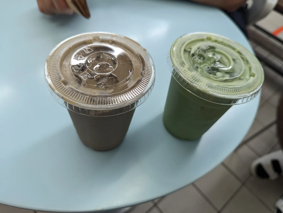 Hojicha Latte and Matcha Latte