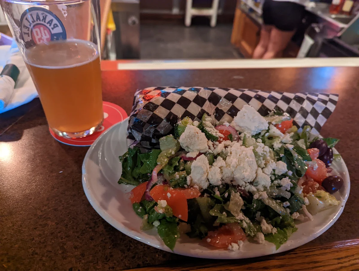 Donair with Greek Salad