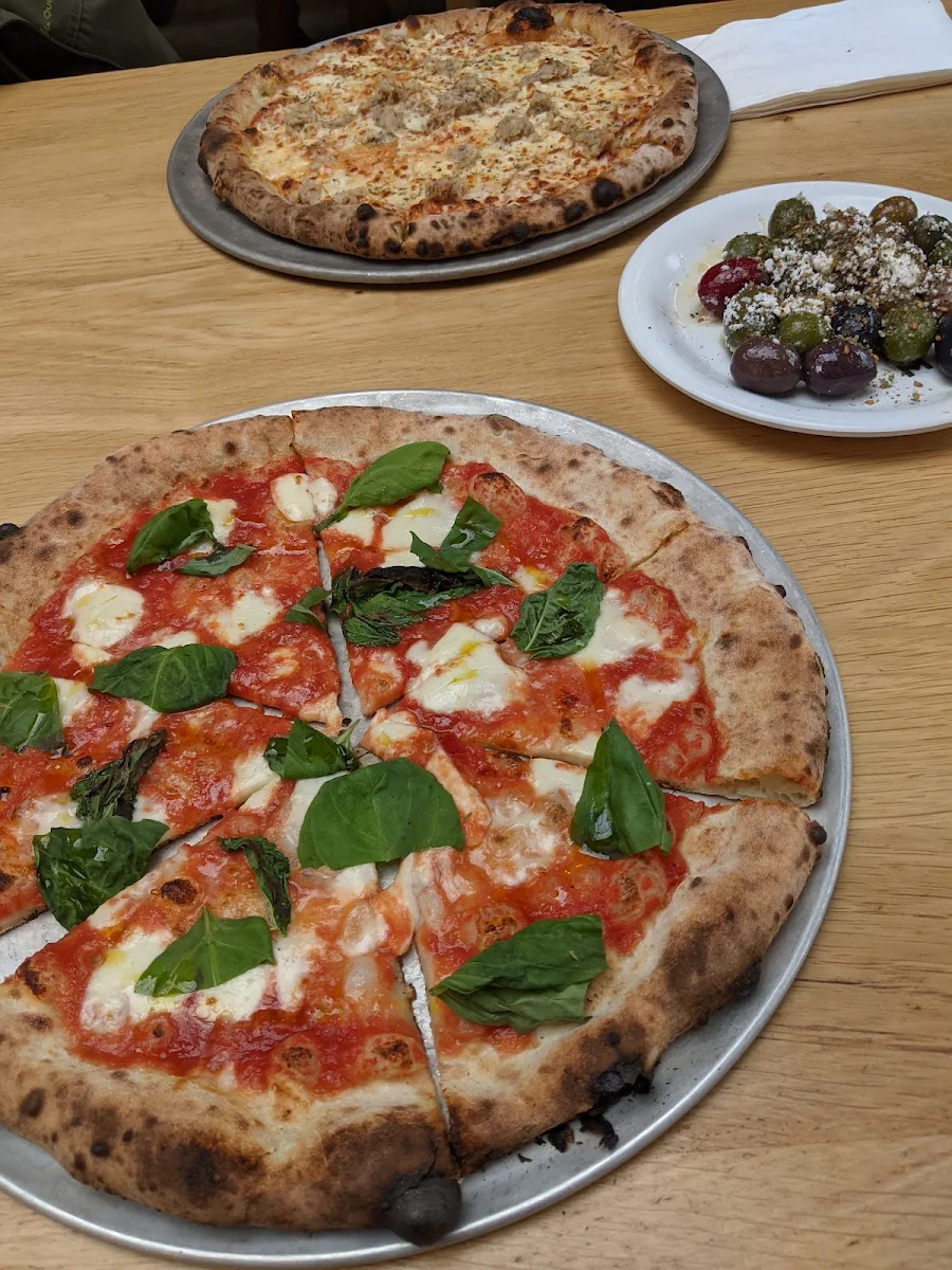 Margherita Pizza and Beer