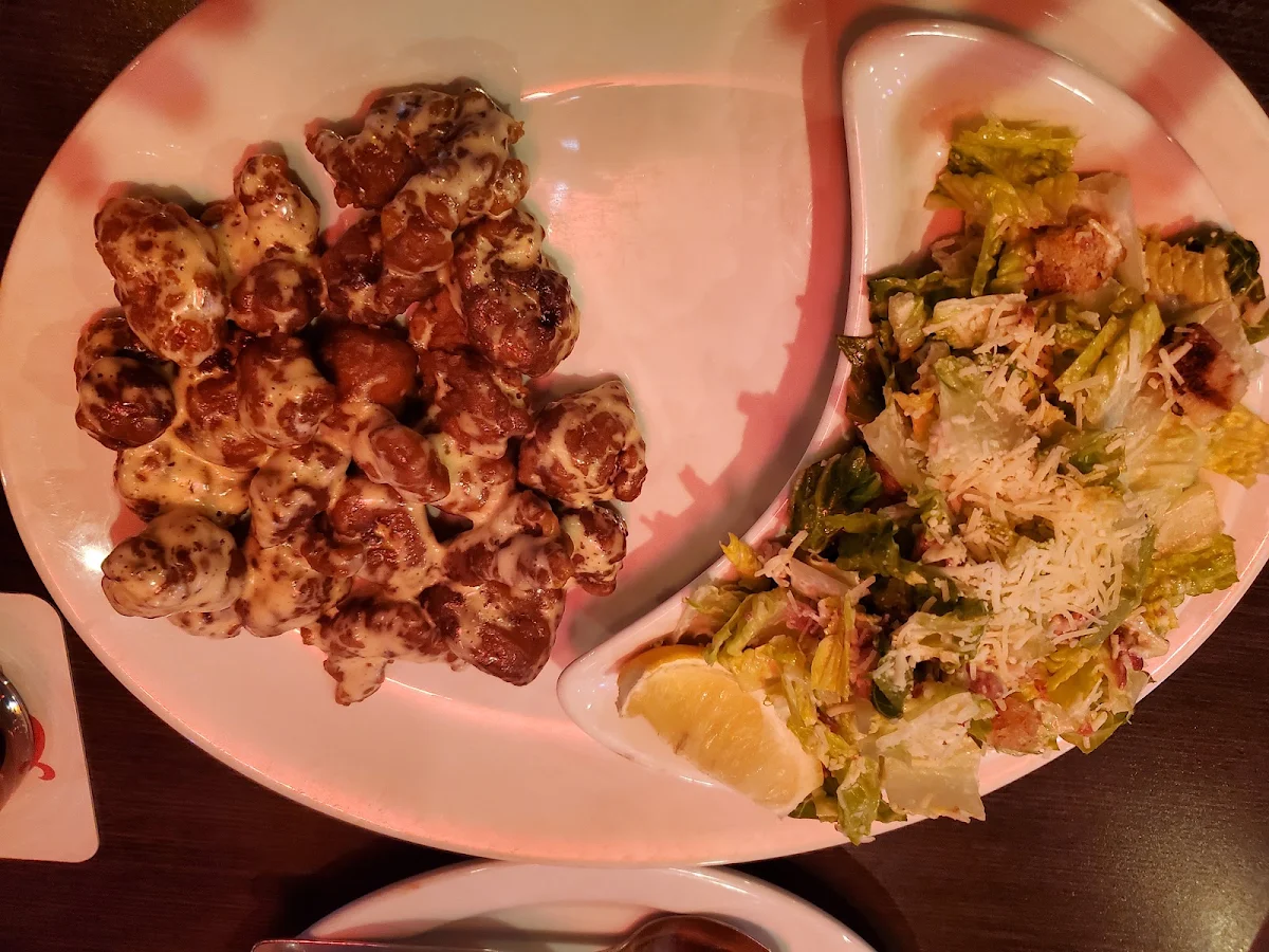 Caesar Salad with Dry Ribs