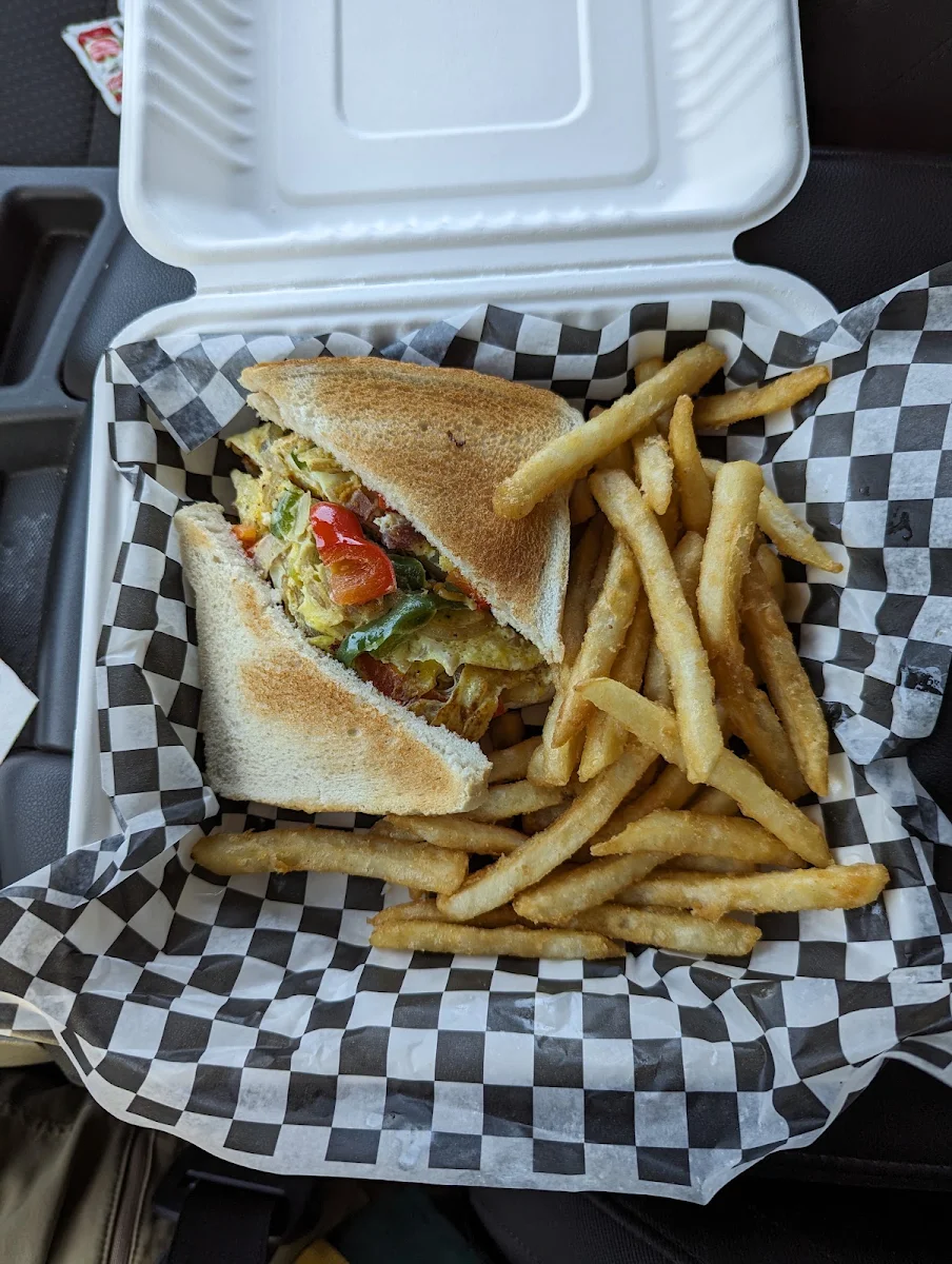Western Sandwich and Fries