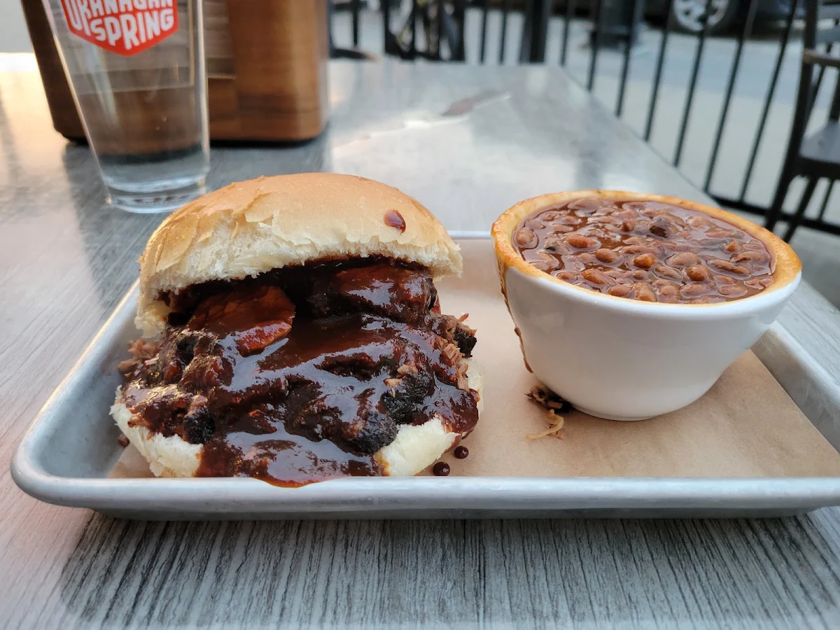 Sliced Brisket Sandwich